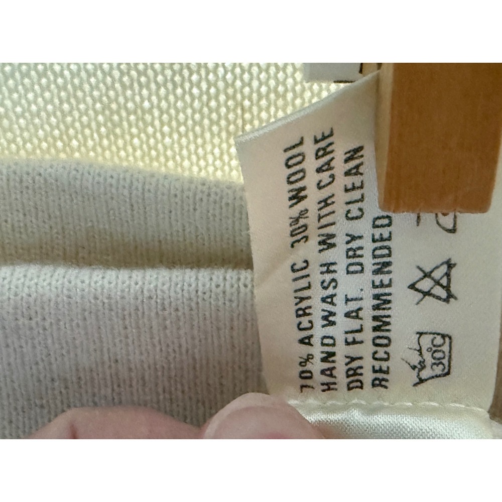 Vintage Cream Knit Skirt Suit Set | Arthur Kober Tricoville London DISPA Sz 10 - Picture 11 of 12